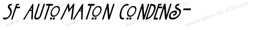 SF Automaton Condens字体转换